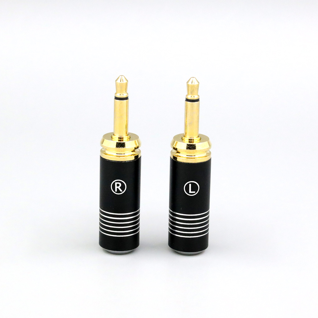 Metal Version DIY Custom Earphone Headphone 3.5mm Pin For Focal Clear Elear Elex Elegia Stellia 6mm tailed hole