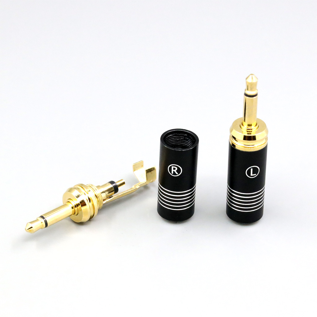 Metal Version DIY Custom Earphone Headphone 3.5mm Pin For Focal Clear Elear Elex Elegia Stellia 6mm tailed hole