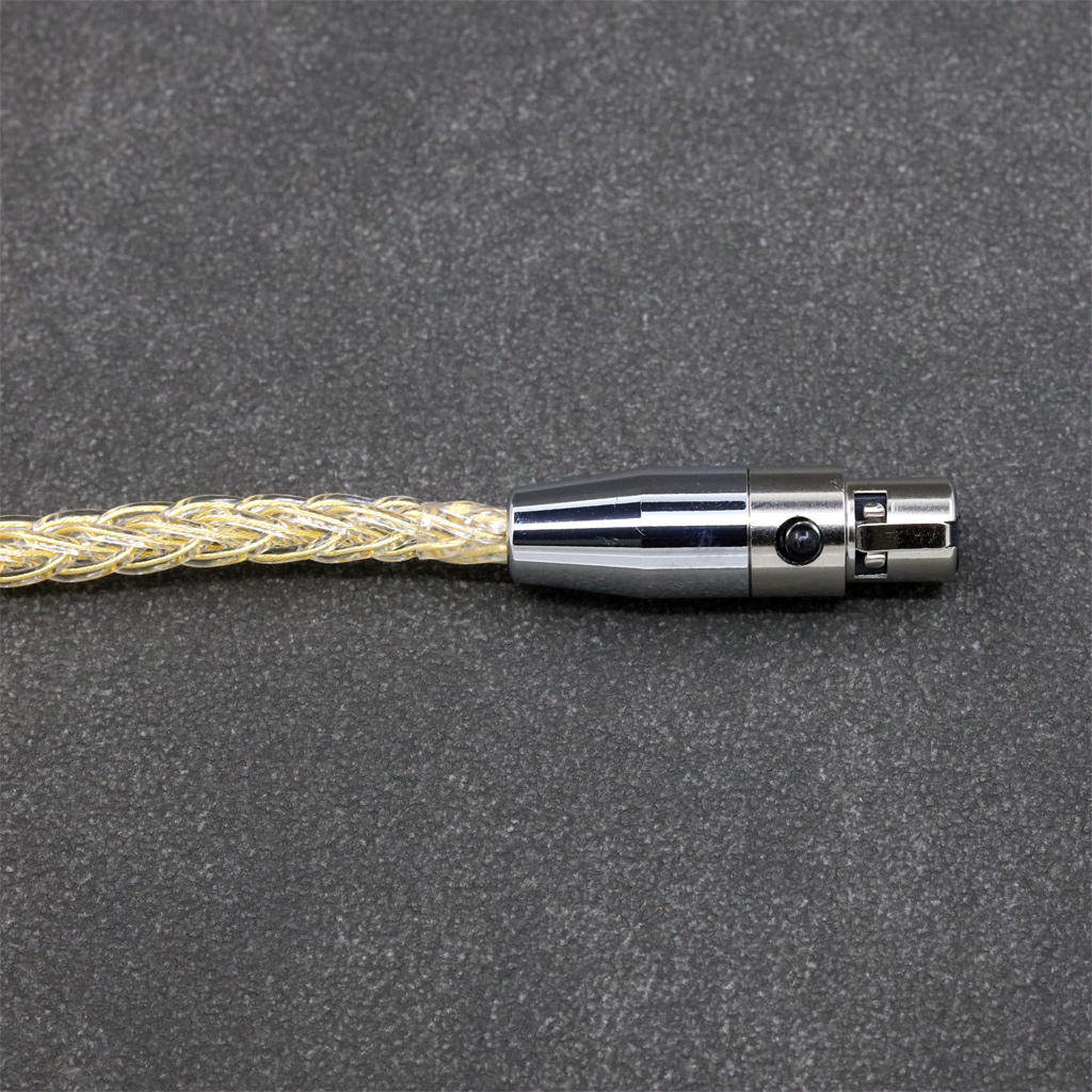 8 Core 99% 7n Pure Silver 24k Gold Plated Earphone Cable For AKG K371BT Beyerdynamic DT177x GO Pioneer HDJ-X10 Sennheiser HD490 Pro