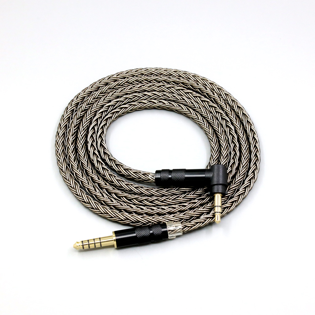 16 Core Grey Silver plated Earphone Cable For Fostex T50RP Mk3 T40RP Mk2 T20RP Mk2 Dekoni Audio Headphone