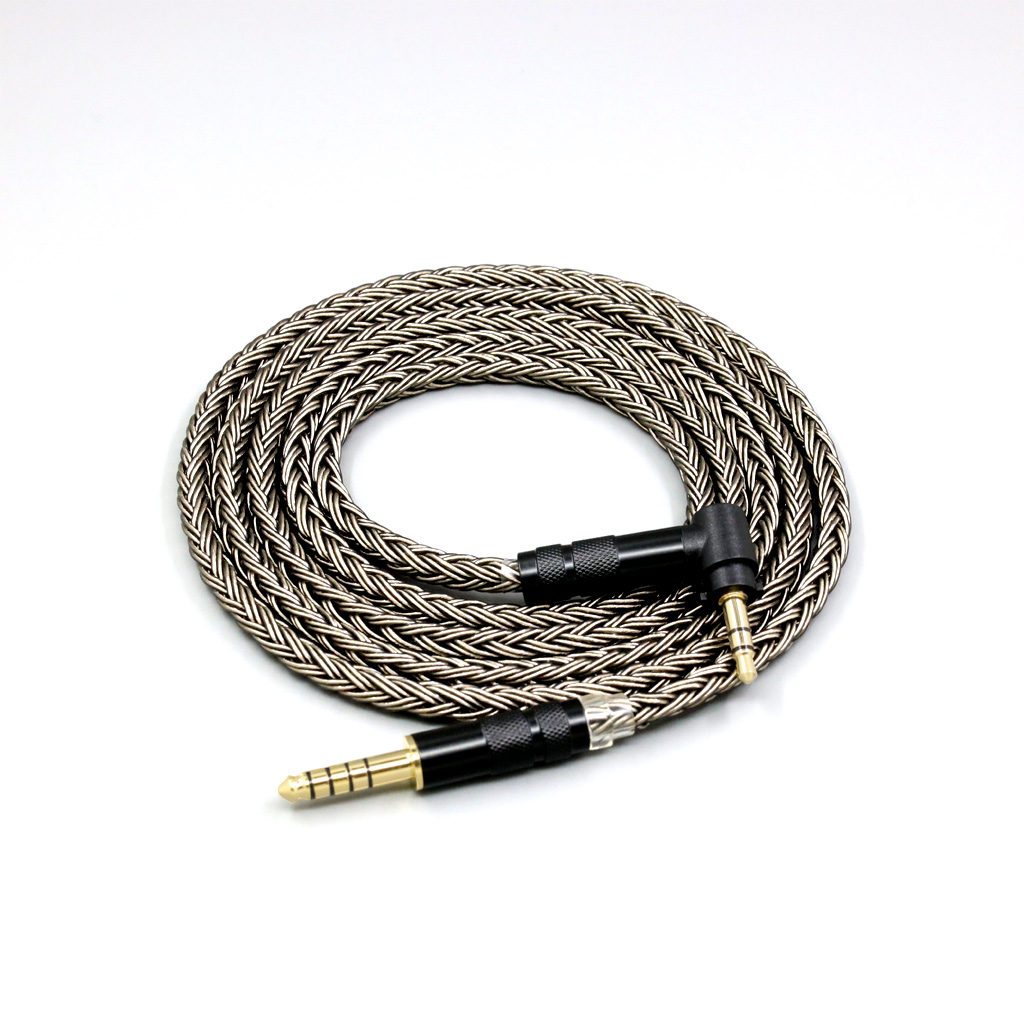 16 Core Grey Silver plated Earphone Cable For Fostex T50RP Mk3 T40RP Mk2 T20RP Mk2 Dekoni Audio Headphone