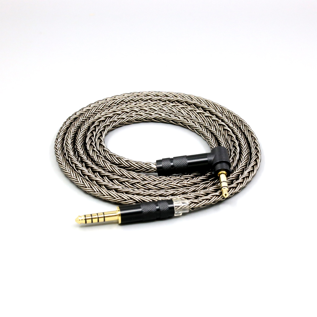 16 Core Grey Silver plated Earphone Cable For Fostex T50RP Mk3 T40RP Mk2 T20RP Mk2 Dekoni Audio Headphone
