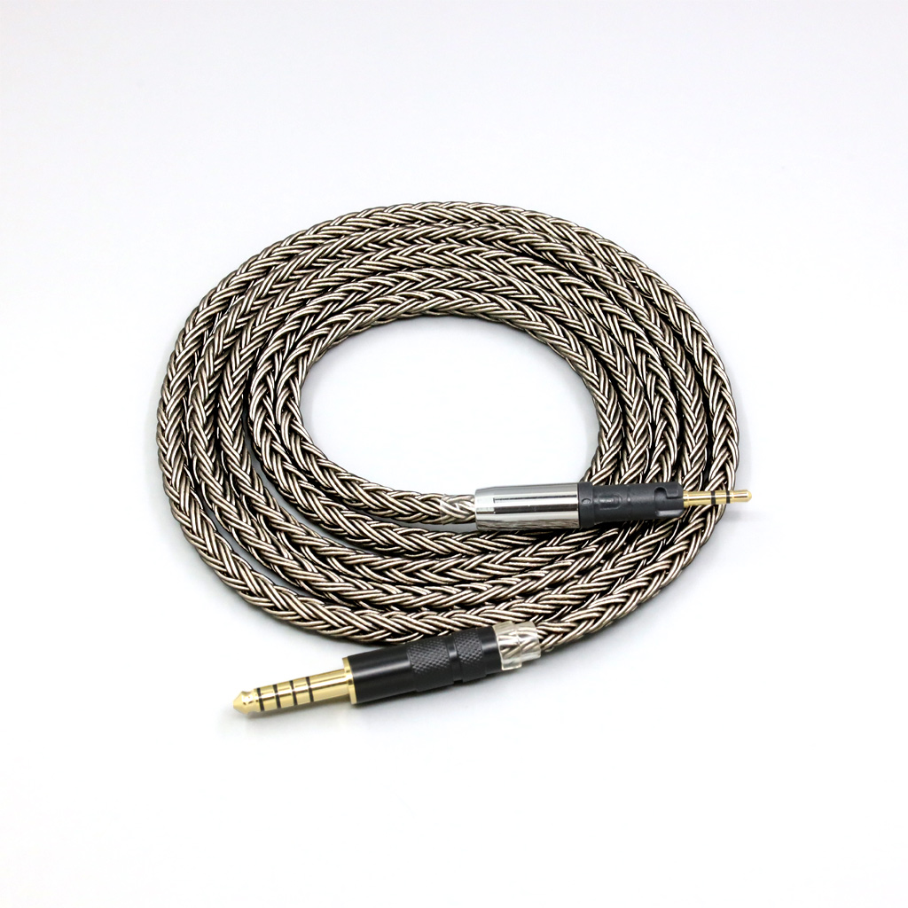 16 Core Grey Silver plated Earphone Cable For Audio Technica ATH-M50x ATH-M40x ATH-M70x ATH-M60x