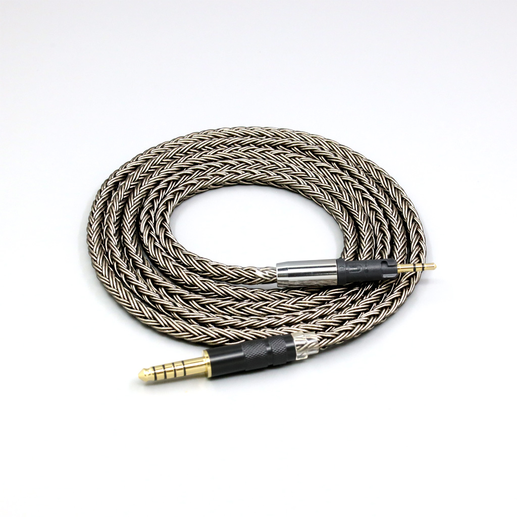 16 Core Grey Silver plated Earphone Cable For Audio Technica ATH-M50x ATH-M40x ATH-M70x ATH-M60x