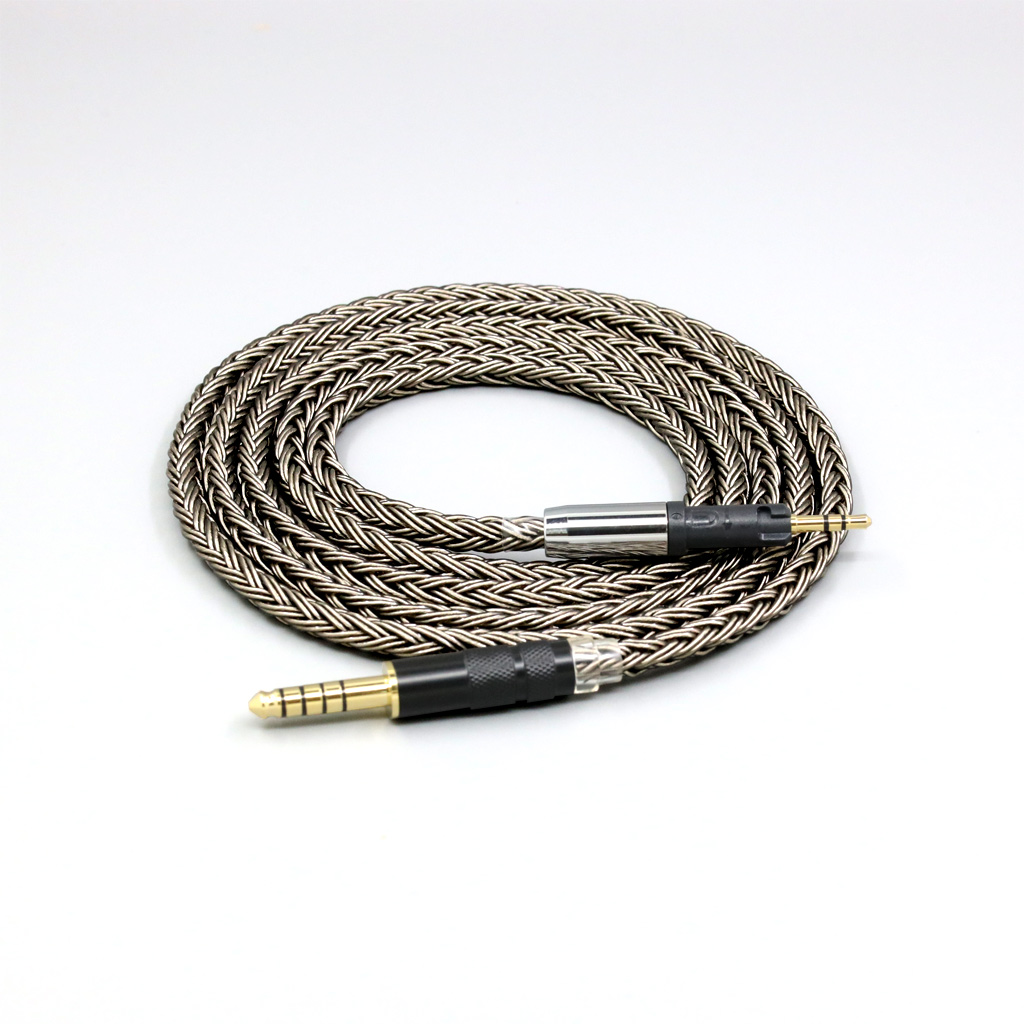 16 Core Grey Silver plated Earphone Cable For Audio Technica ATH-M50x ATH-M40x ATH-M70x ATH-M60x