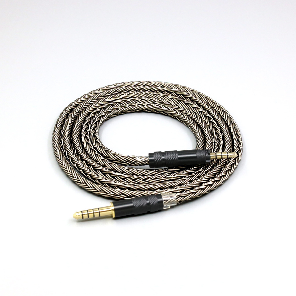 16 Core Grey Silver plated Earphone Cable For Rode NTH-100 NTH-100m over-ear headphone