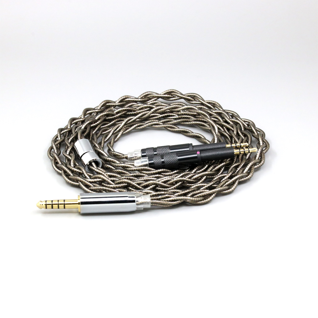 99% Pure Silver Palladium + Graphene Gold Earphone Cable For DROP + Grell OAE1 OAE2 Headphone