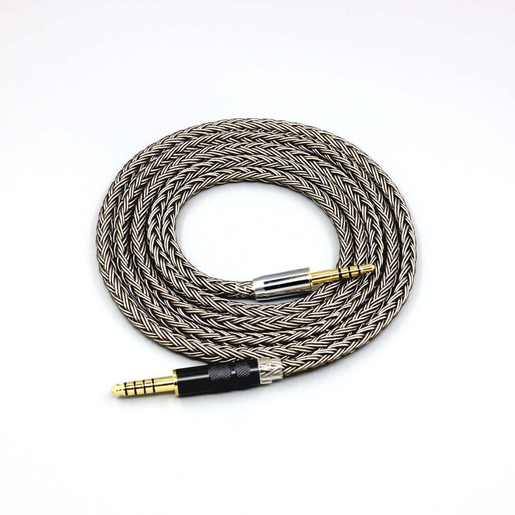 16 Core Grey Silver plated Earphone Cable For Denon AH-mm400 mm300 mm200 Beats solo2 solo3 headphone