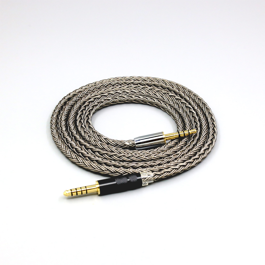 16 Core Grey Silver plated Earphone Cable For Denon AH-mm400 mm300 mm200 Beats solo2 solo3 headphone