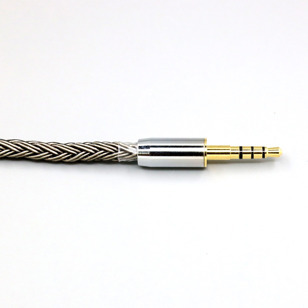 16 Core Grey Silver plated Earphone Cable For Denon AH-mm400 mm300 mm200 Beats solo2 solo3 headphone