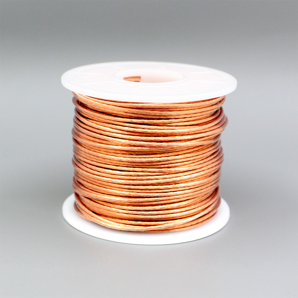 50m 7N OCC Signal Audio Power Custom DIY Headphone Cable 378*0.05mm Dia:1.4mm