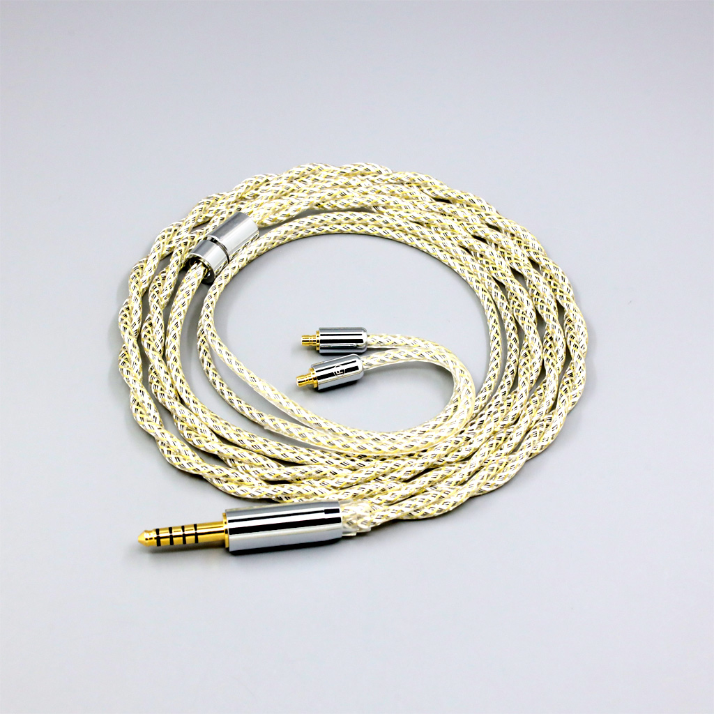 TypeS 23AWG Litz Shielding Silver OCC Earphone Cable For Acoustune HS 1695Ti 1655CU 1695Ti