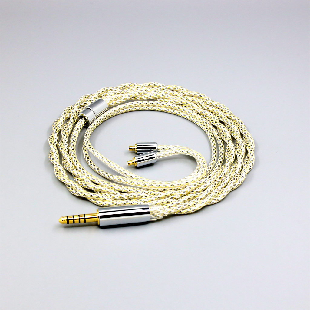 TypeS 23AWG Litz Shielding Silver OCC Earphone Cable For Acoustune HS 1695Ti 1655CU 1695Ti