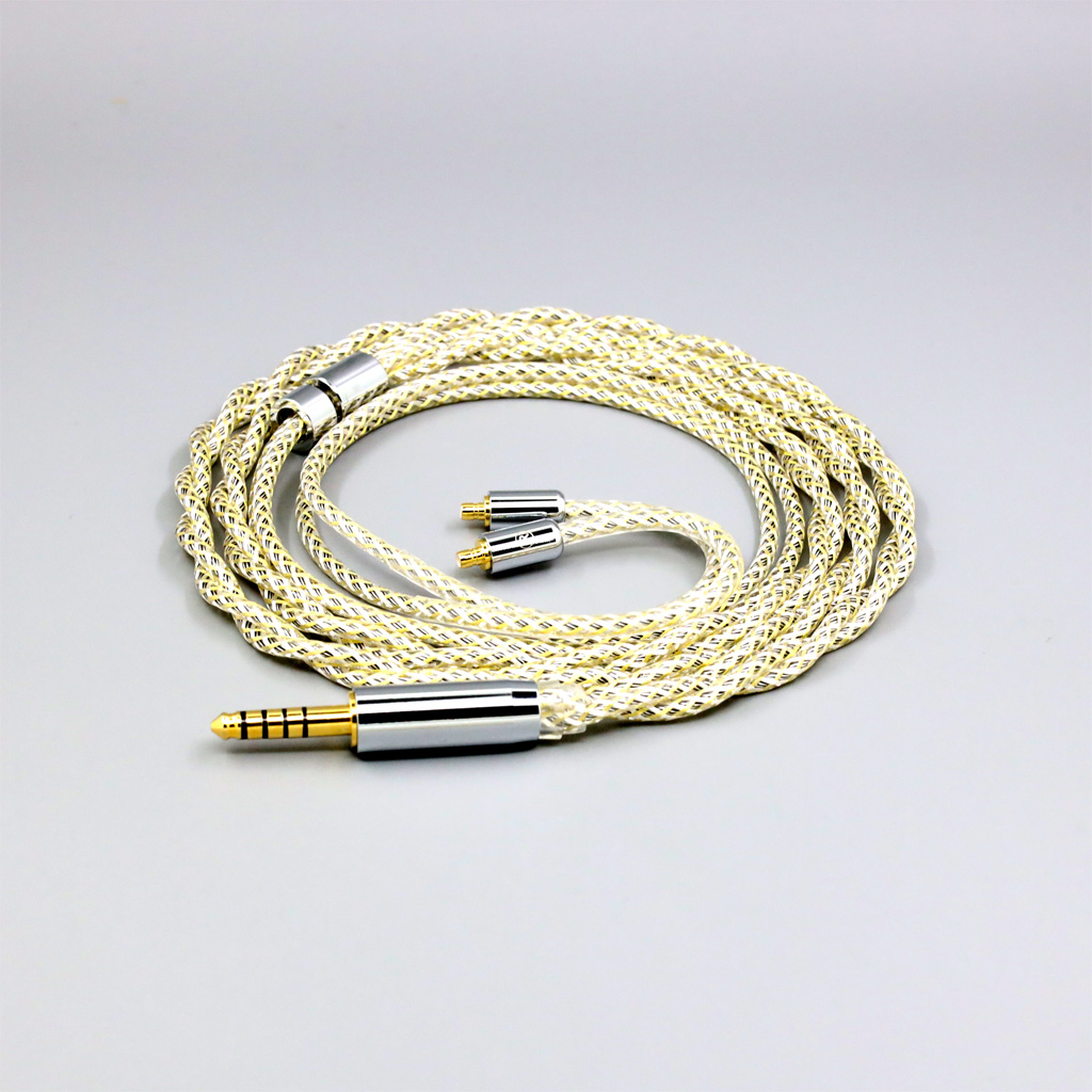 TypeS 23AWG Litz Shielding Silver OCC Earphone Cable For Acoustune HS 1695Ti 1655CU 1695Ti