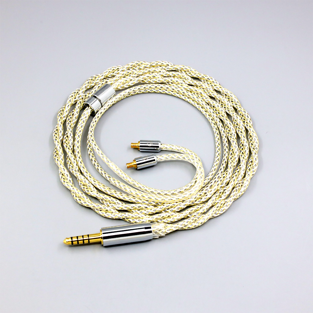 TypeS 23AWG Litz Shielding Silver OCC Earphone Cable For Audio Technica ATH-CKR100 CKR90 CKS1100 CKR100IS CKS1100IS