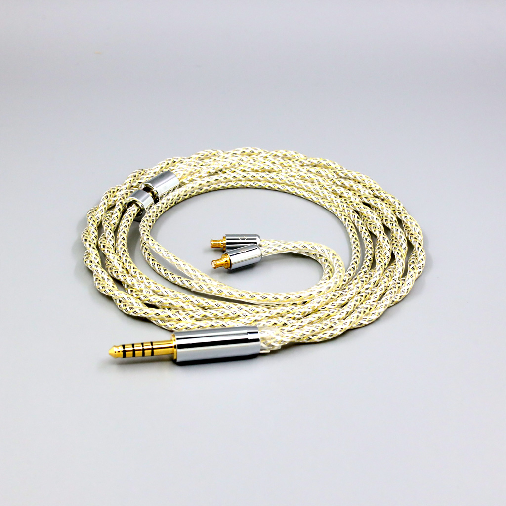 TypeS 23AWG Litz Shielding Silver OCC Earphone Cable For Audio Technica ATH-CKR100 CKR90 CKS1100 CKR100IS CKS1100IS
