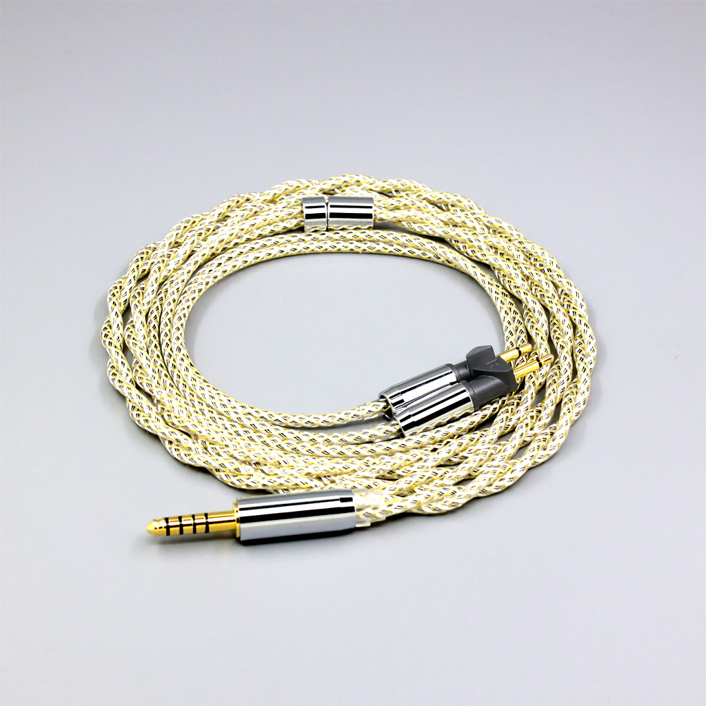 TypeS 23AWG Litz Shielding  Silver OCC Earphone Cable For Abyss Diana v2 phi TC X1226lite 1:1 headphone pin