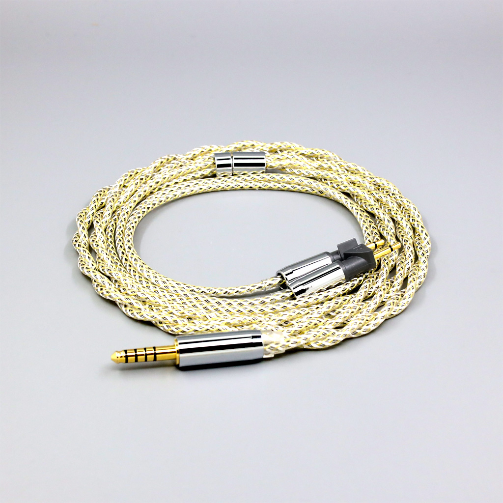 TypeS 23AWG Litz Shielding  Silver OCC Earphone Cable For Abyss Diana v2 phi TC X1226lite 1:1 headphone pin