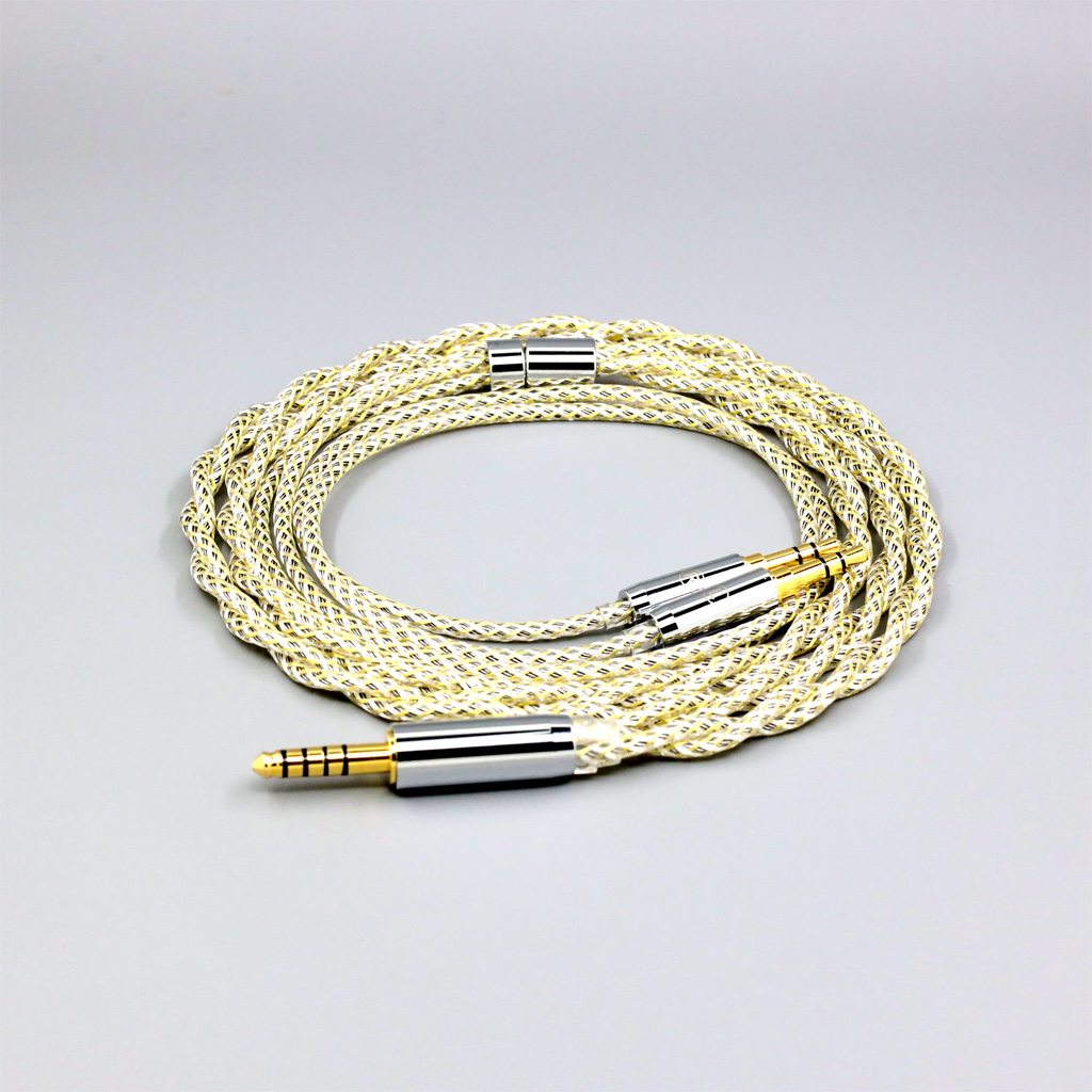TypeS 23AWG Litz Shielding Silver OCC Earphone Cable For Hifiman Sundara Ananda v3 HE1000se HE1000v2 HE6se he400se Arya XS He-35x