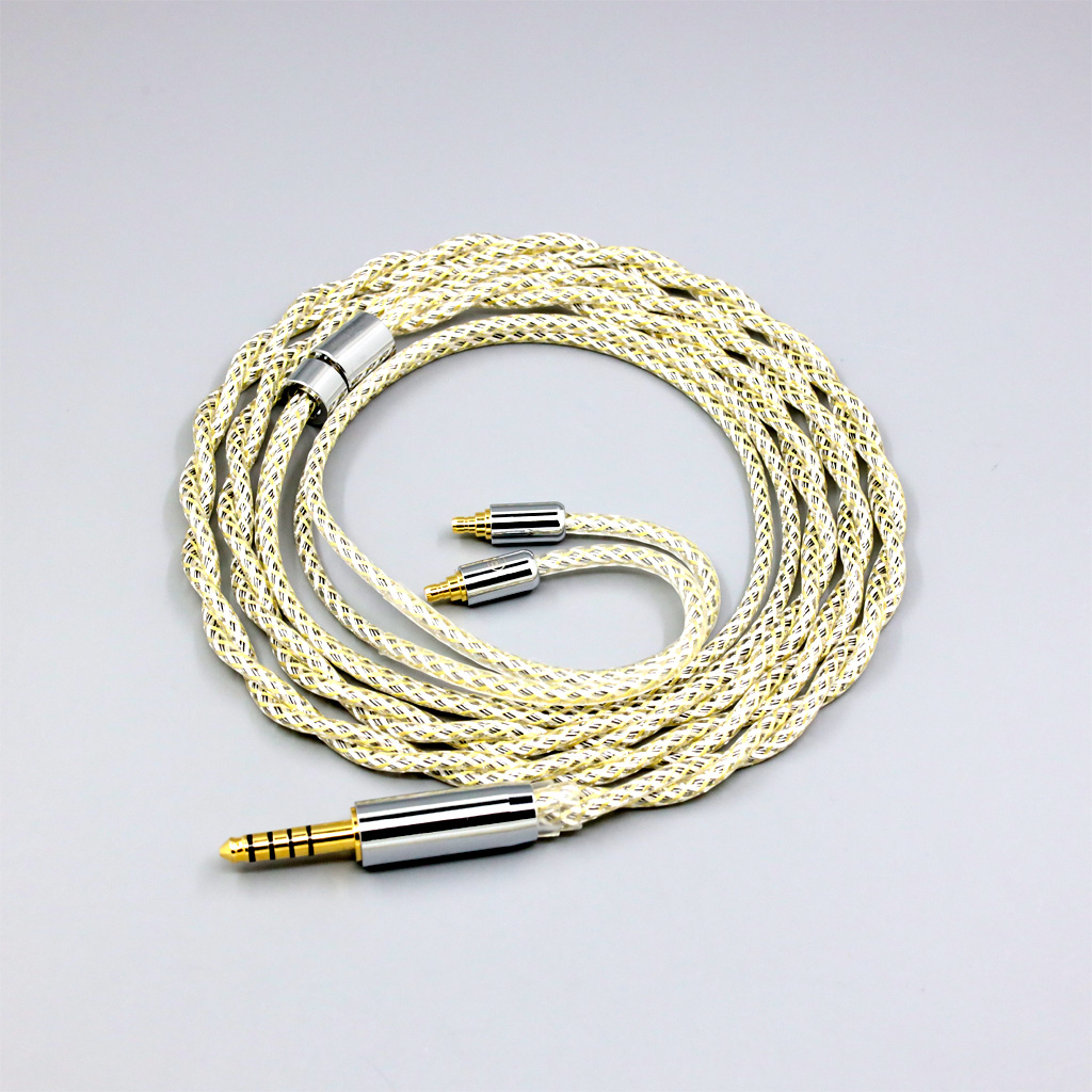TypeS 23AWG Litz Shielding Silver OCC Earphone Cable For Sennheiser IE100 IE400 IE500 Pro