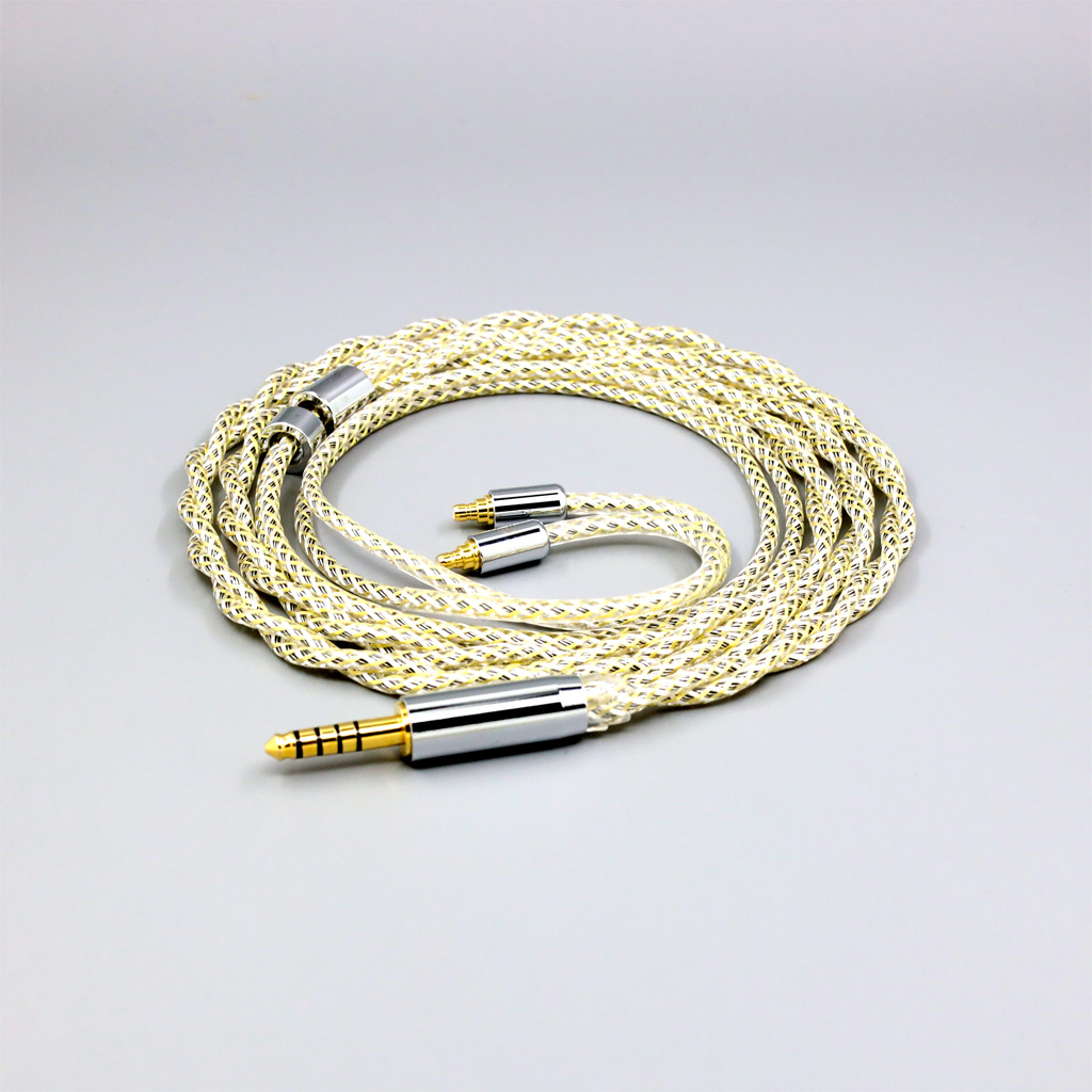 TypeS 23AWG Litz Shielding Silver OCC Earphone Cable For Sennheiser IE100 IE400 IE500 Pro