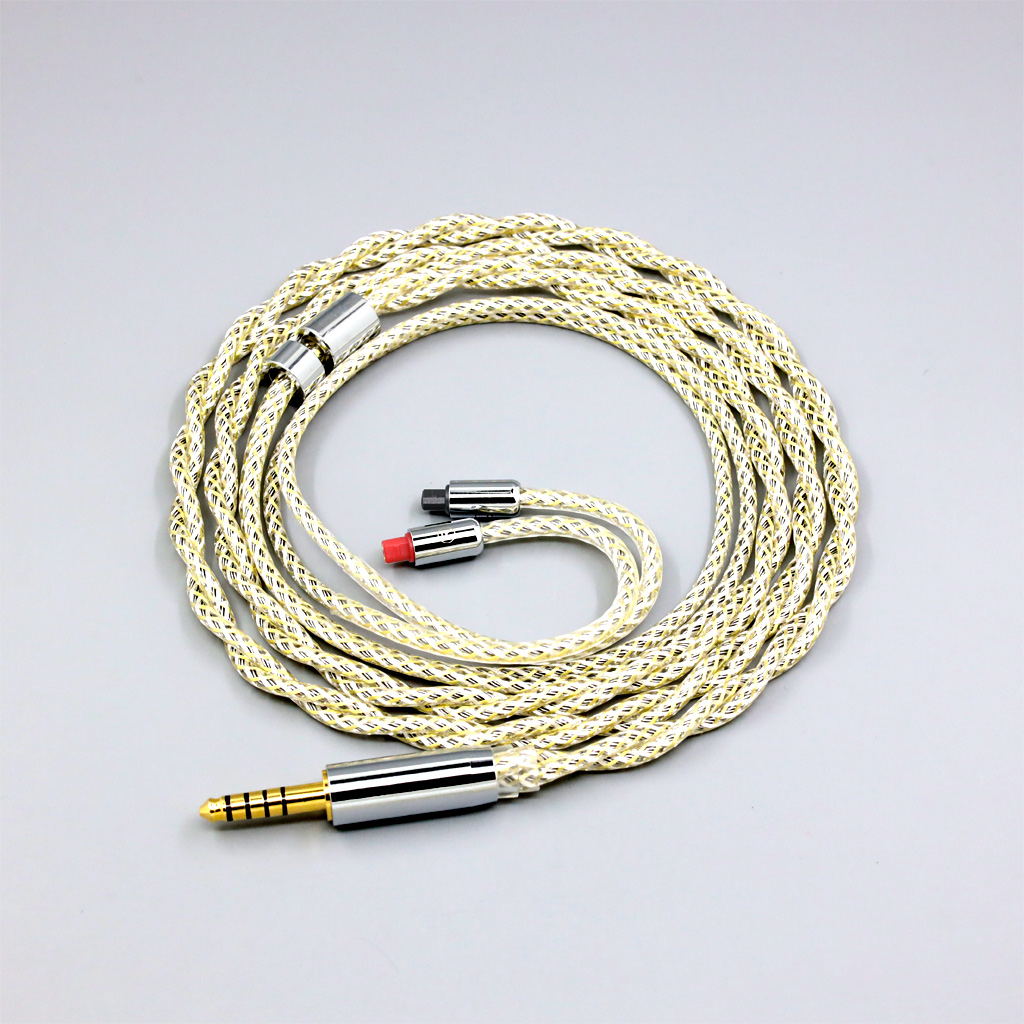 TypeS 23AWG Litz Shielding Silver OCC Earphone Cable for Audio-Technica ATH-IM50 IM70 IM01 IM02 IM03 IM04