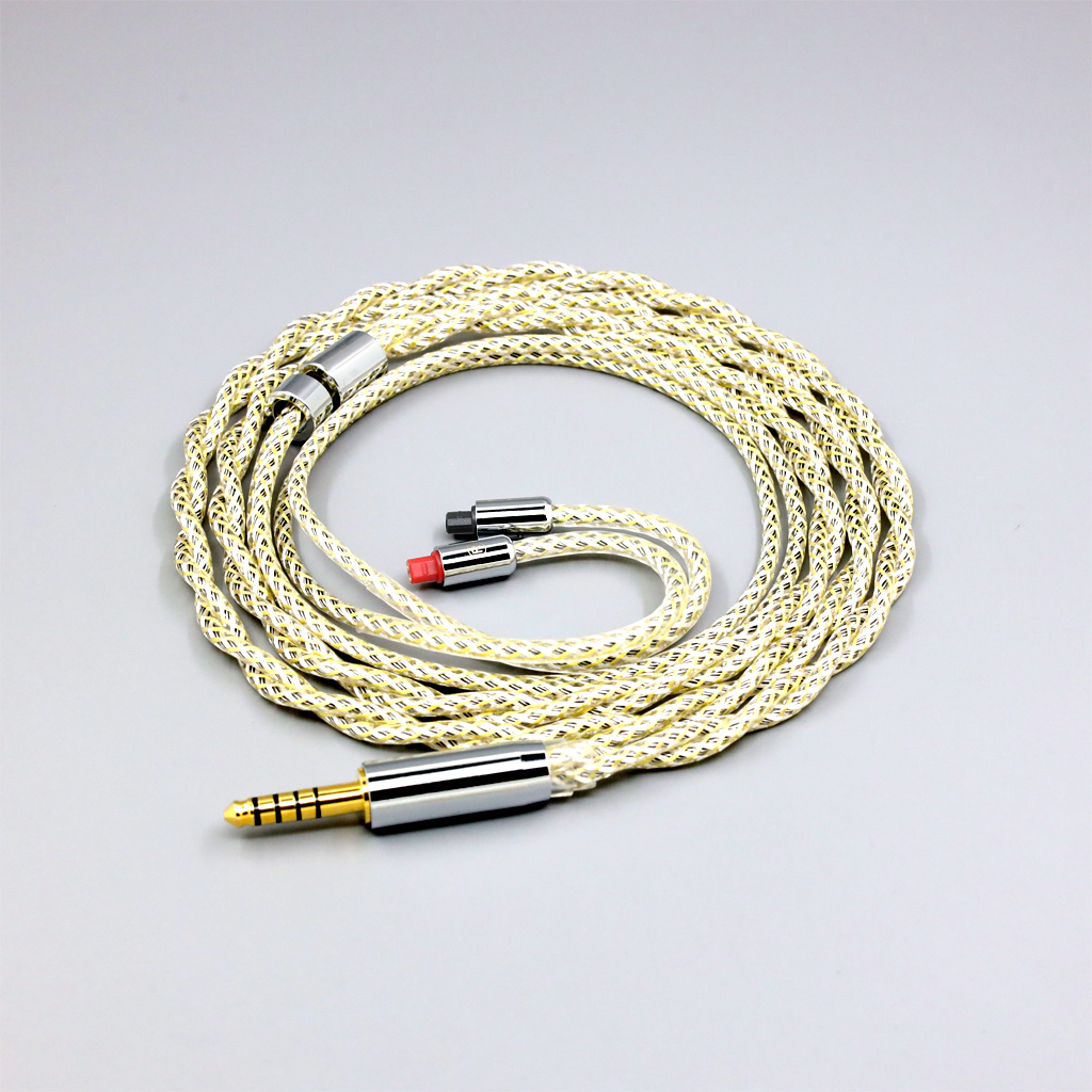 TypeS 23AWG Litz Shielding Silver OCC Earphone Cable for Audio-Technica ATH-IM50 IM70 IM01 IM02 IM03 IM04