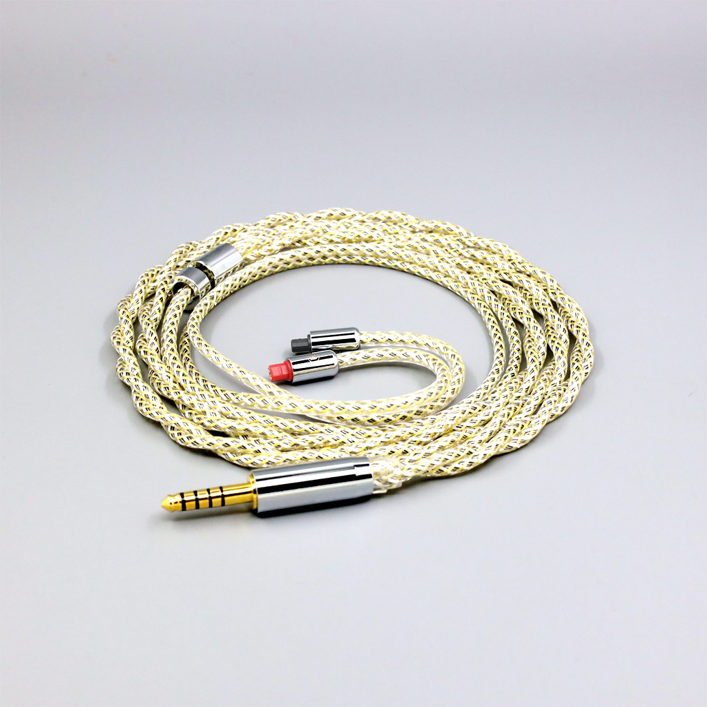 TypeS 23AWG Litz Shielding Silver OCC Earphone Cable for Audio-Technica ATH-IM50 IM70 IM01 IM02 IM03 IM04