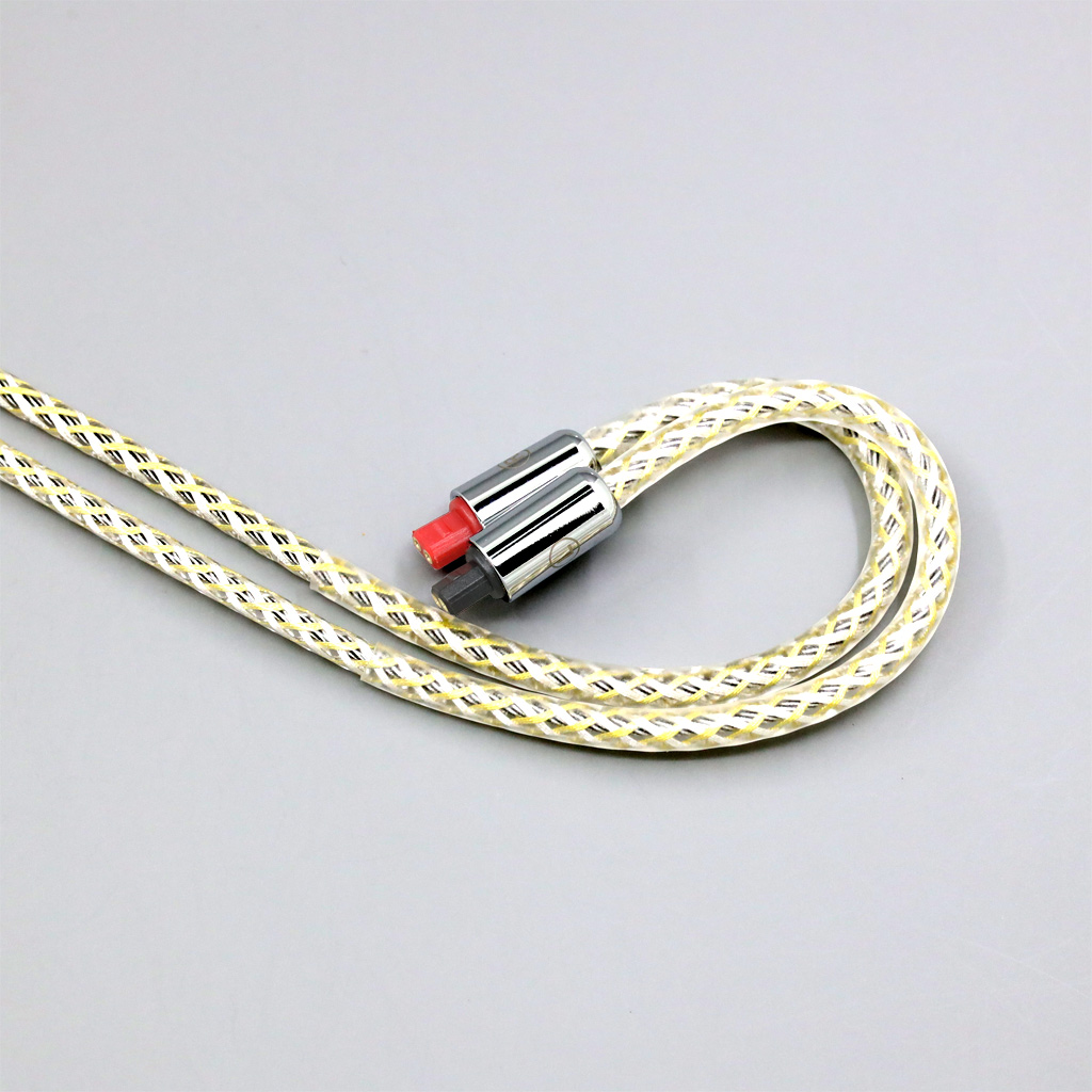 TypeS 23AWG Litz Shielding Silver OCC Earphone Cable for Audio-Technica ATH-IM50 IM70 IM01 IM02 IM03 IM04