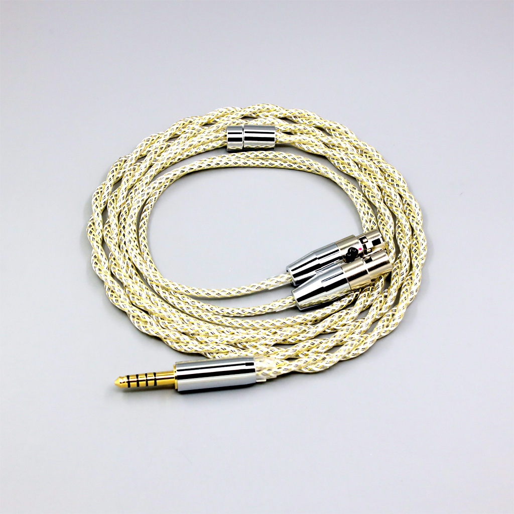 TypeS 23AWG Litz Shielding Silver OCC Earphone Cable For Audeze LCD-3 LCD-2 LCD-X LCD-XC LCD-4z LCD-MX4