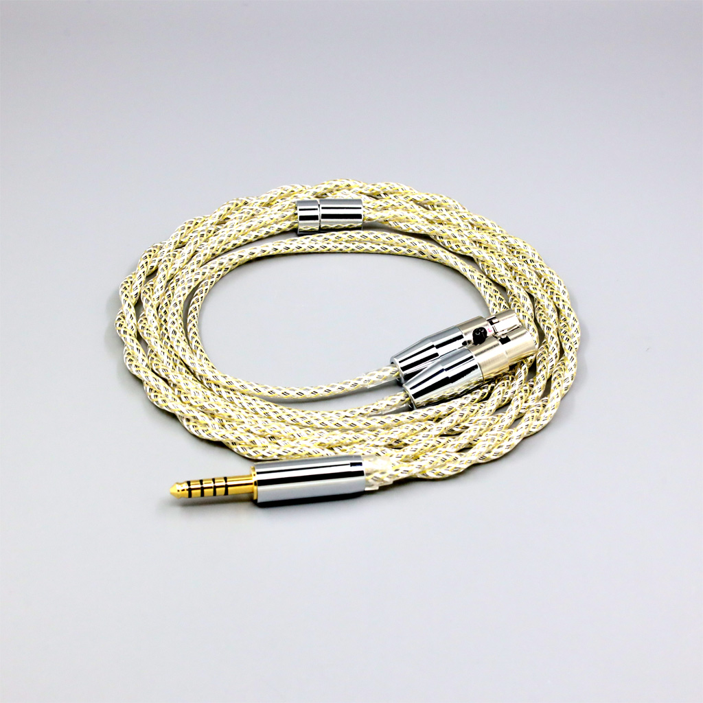 TypeS 23AWG Litz Shielding Silver OCC Earphone Cable For Audeze LCD-3 LCD-2 LCD-X LCD-XC LCD-4z LCD-MX4