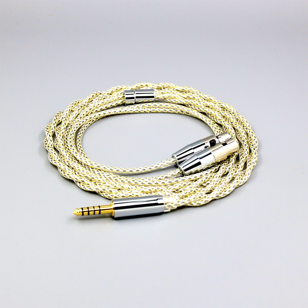 TypeS 23AWG Litz Shielding Silver OCC Earphone Cable For Audeze LCD-3 LCD-2 LCD-X LCD-XC LCD-4z LCD-MX4