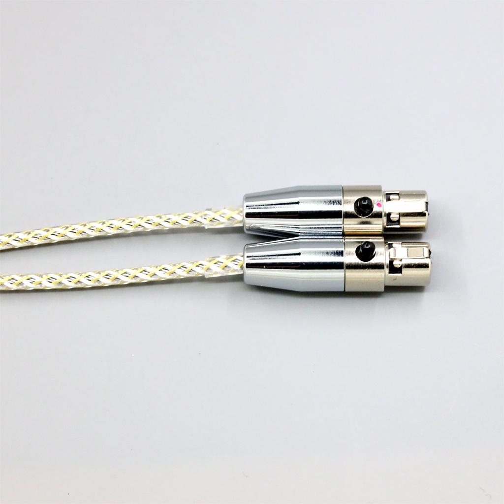 TypeS 23AWG Litz Shielding Silver OCC Earphone Cable For Audeze LCD-3 LCD-2 LCD-X LCD-XC LCD-4z LCD-MX4