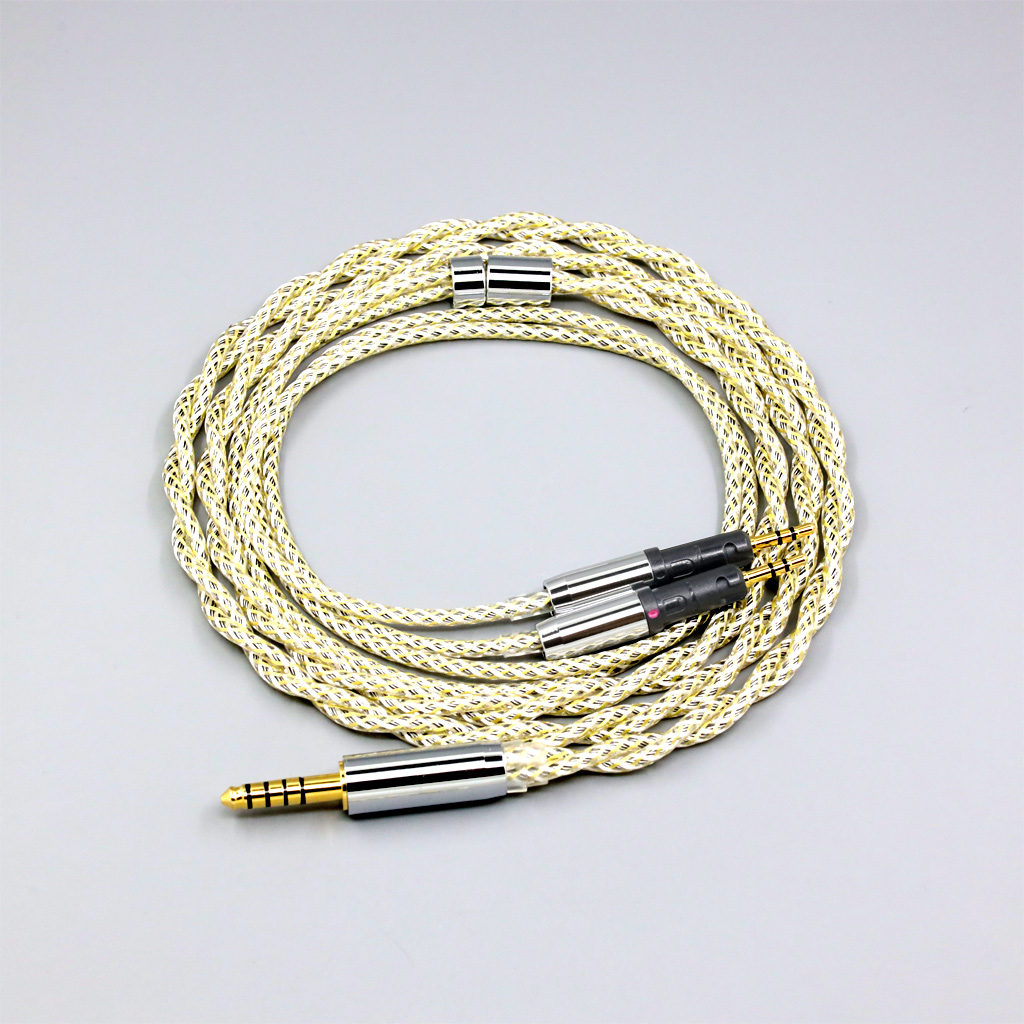 TypeS 23AWG Litz Shielding Silver OCC Earphone Cable For Audio-Technica ATH-R70X ATH-R70XA headphone