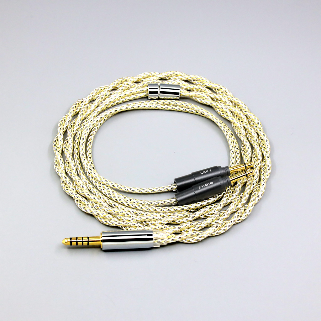TypeS 23AWG Litz Shielding Silver OCC Earphone Cable For Yamaha YH-5000SE Headphone 1:1 plug