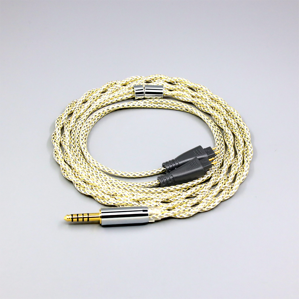 TypeS 23AWG Litz Shielding Silver OCC Earphone Cable For FOSTEX TH900 TH1000RP TH1100RP TH-909 TR-X00 TH-600 MK2 Headphone