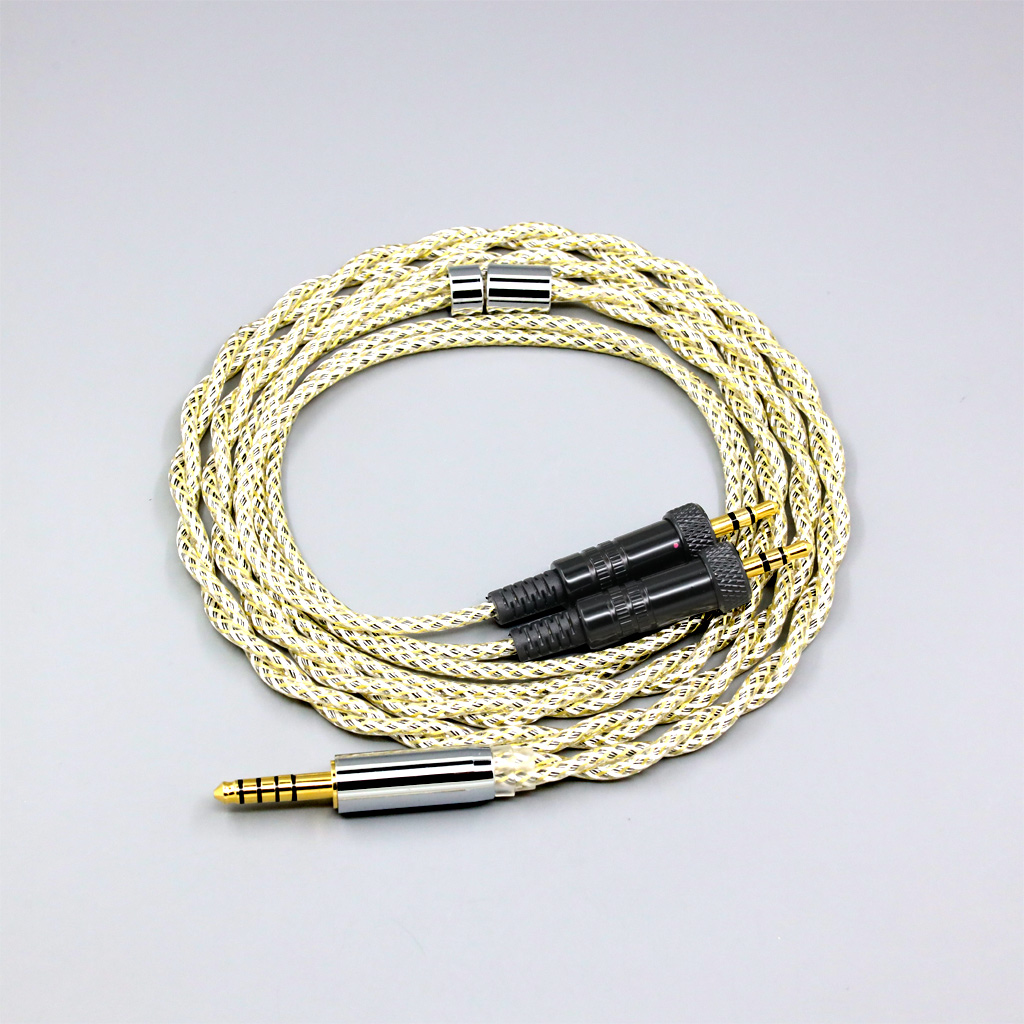TypeS 23AWG Litz Shielding Silver OCC Earphone Cable For Sony MDR-Z1R MDR-Z7 MDR-Z7M2 With Screw To Fix Headphone