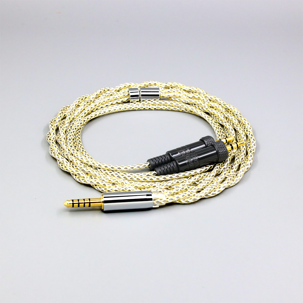 TypeS 23AWG Litz Shielding Silver OCC Earphone Cable For Sony MDR-Z1R MDR-Z7 MDR-Z7M2 With Screw To Fix Headphone