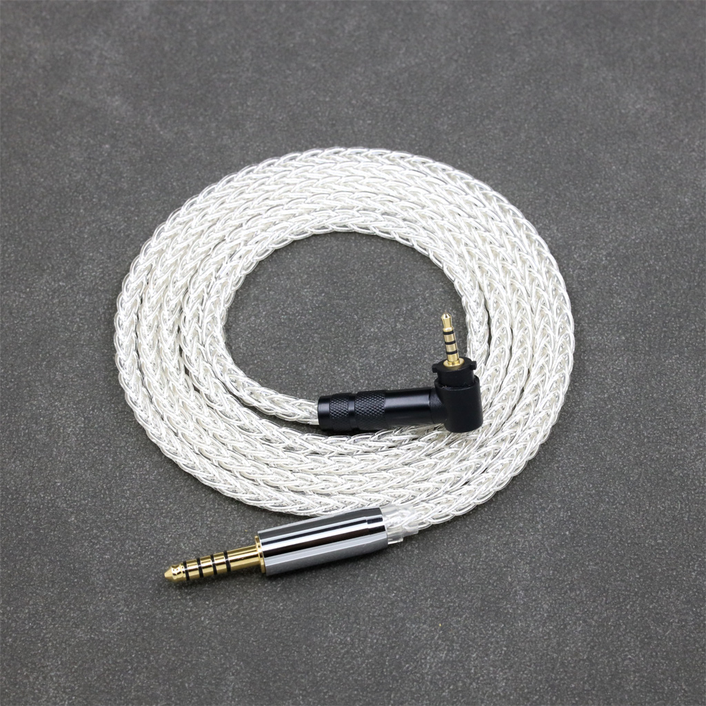 8 Core 99% 7n Pure Silver Palladium Earphone Headphone Cable For Fostex T50RP 50TH Anniversary RP Stereo