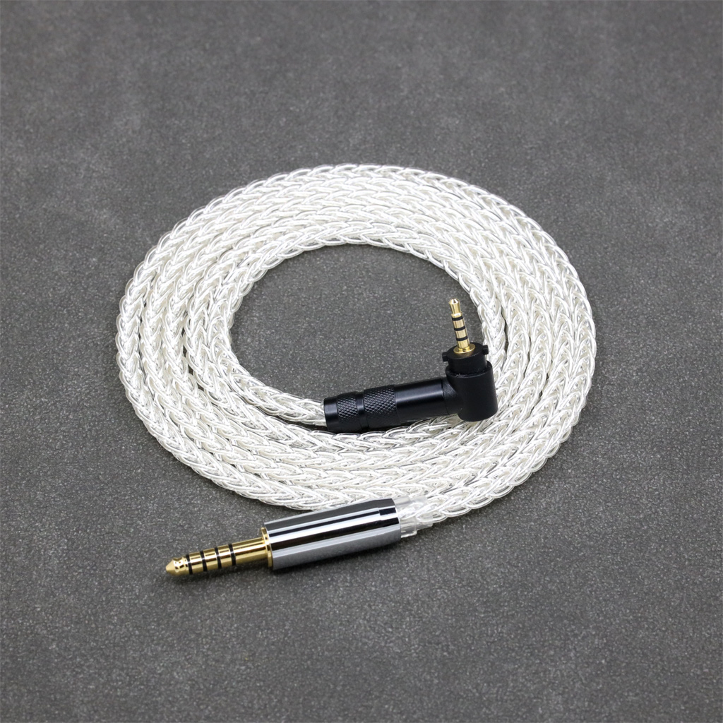 8 Core 99% 7n Pure Silver Palladium Earphone Headphone Cable For Fostex T50RP 50TH Anniversary RP Stereo