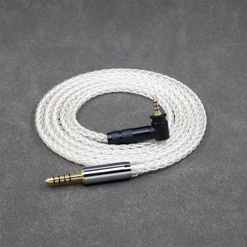 8 Core 99% 7n Pure Silver Palladium Earphone Headphone Cable For Fostex T50RP 50TH Anniversary RP Stereo