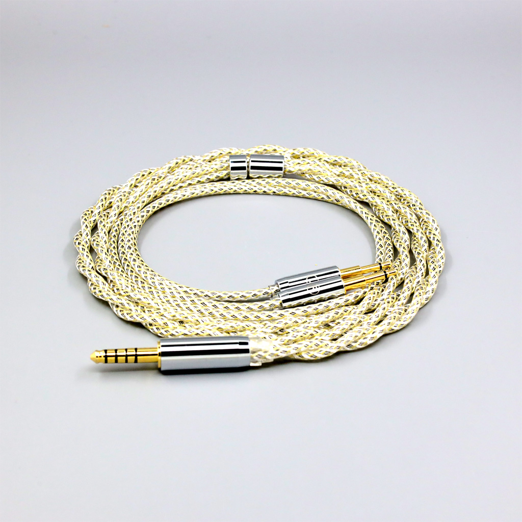 TypeS 23AWG Litz Shielding  Silver OCC Earphone Cable For Sivga Phoenix SV021 Oriole PII Apollo Aiva Headphone Dual 2.5mm plug