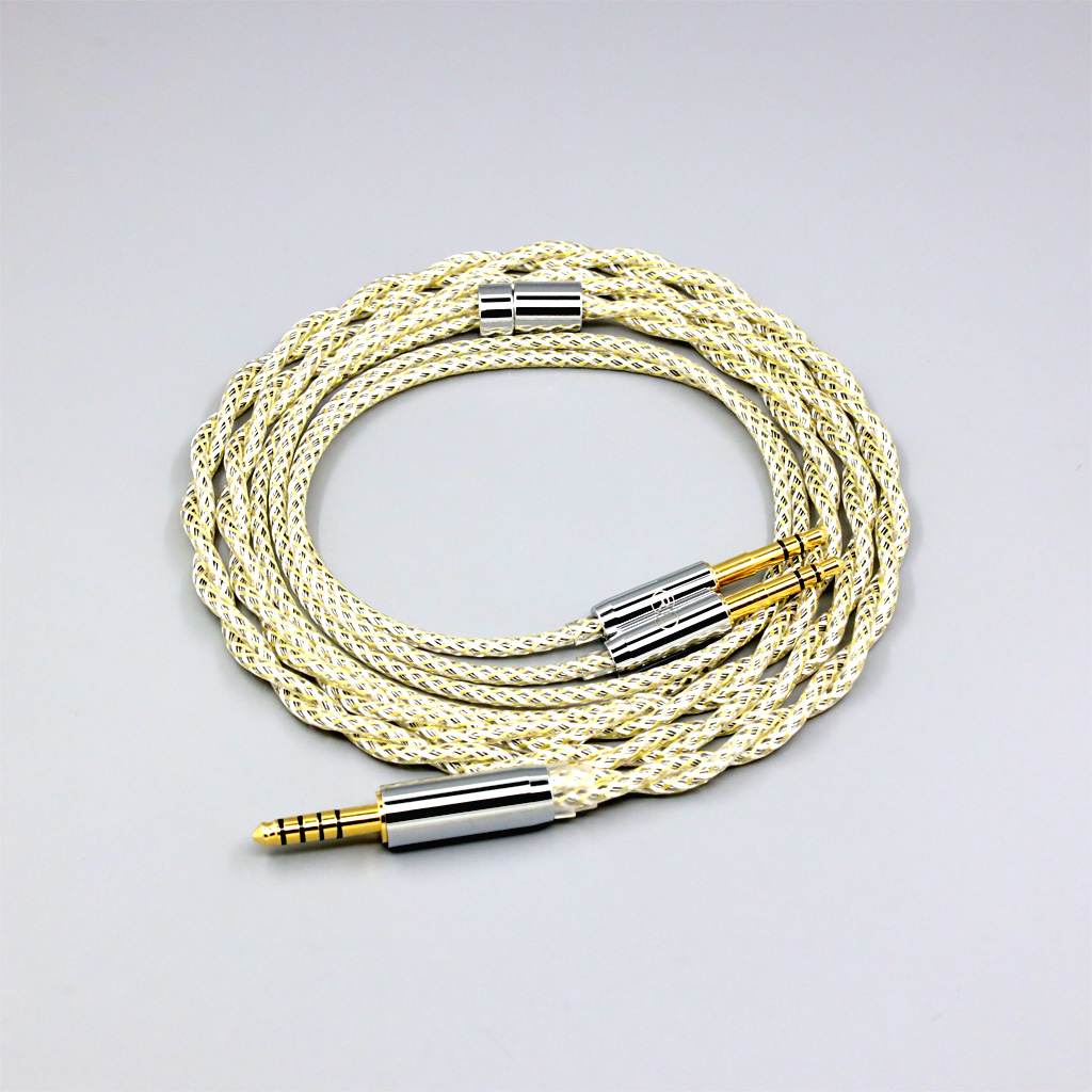 TypeS 23AWG Litz Shielding  Silver OCC Earphone Cable For Final Audio D8000 AFDS pro Design Pandora Hope vi Yamaha YH-5000SE