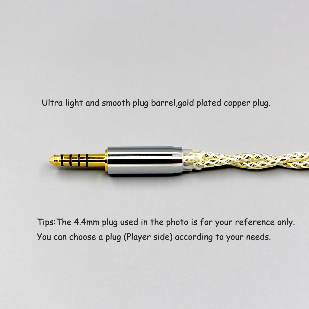 TypeS 23AWG Litz Shielding  Silver OCC Earphone Cable For Final Audio D8000 AFDS pro Design Pandora Hope vi Yamaha YH-5000SE