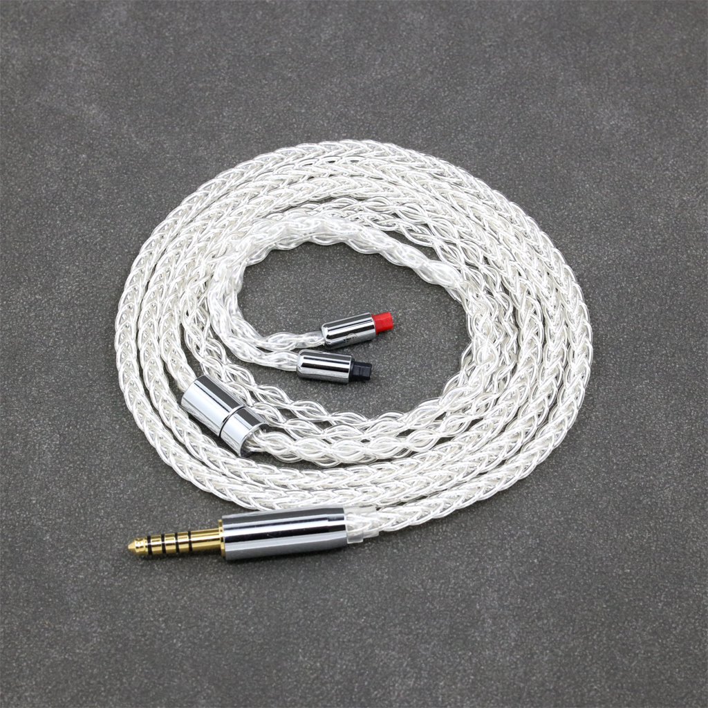 99% Pure Silver 8 Core Earphone Cable For Audio-Technica ATH-IM50 IM70 ath-IM01 ath-IM02 ath-IM03 ath-IM04