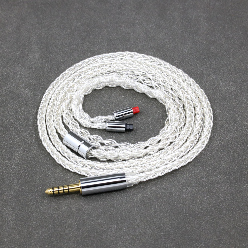 99% Pure Silver 8 Core Earphone Cable For Audio-Technica ATH-IM50 IM70 ath-IM01 ath-IM02 ath-IM03 ath-IM04
