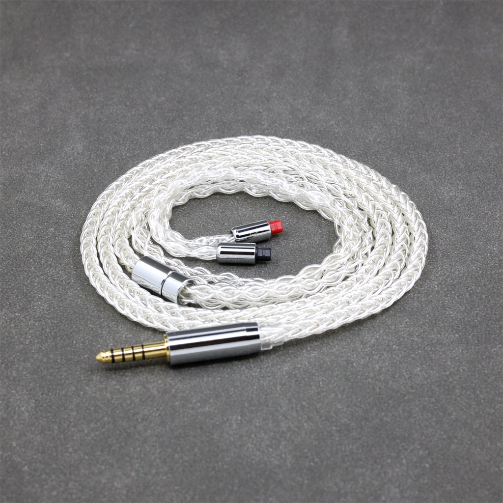 99% Pure Silver 8 Core Earphone Cable For Audio-Technica ATH-IM50 IM70 ath-IM01 ath-IM02 ath-IM03 ath-IM04