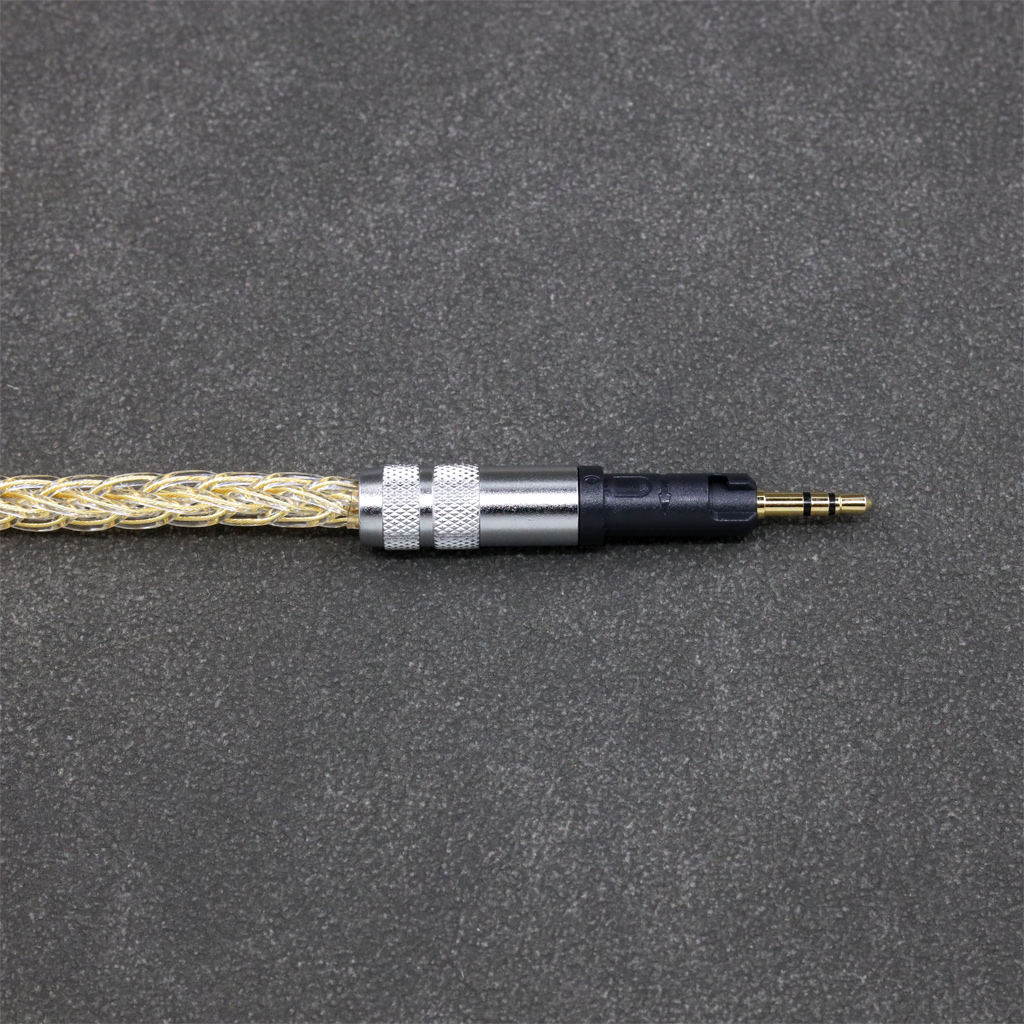 8 Core 99% 7n Pure Silver 24k Gold Plated Earphone Cable For Audio Technica ATH-M50x ATH-M40x ATH-M70x ATH-M60x