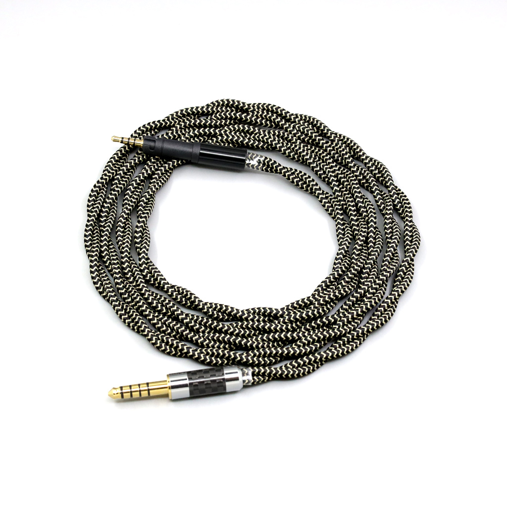 2 Core 2.8mm Litz OFC Earphone Shield Braided Sleeve Cable For Sennheiser HD599 HD569 HD 560S HD559 hd560s