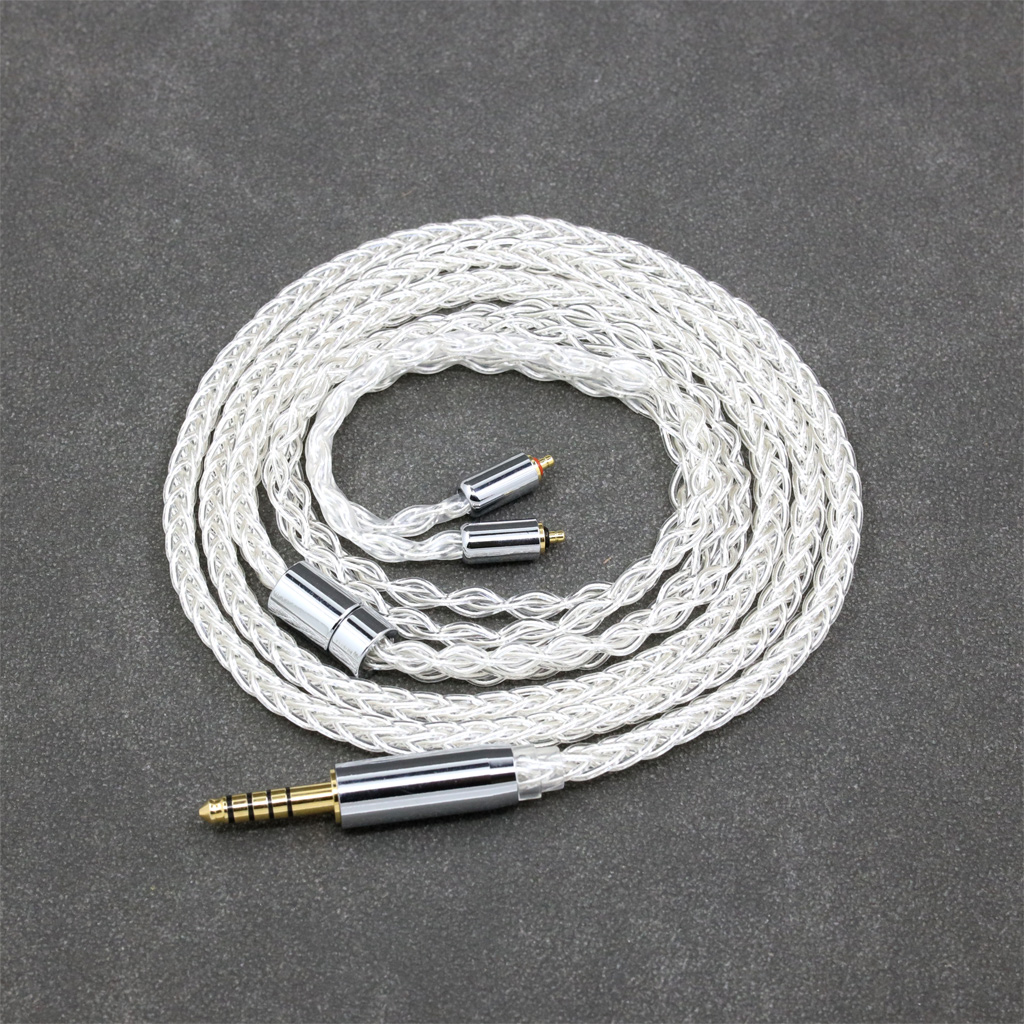 8 Core 99% 7n Pure Silver Palladium Earphone Cable For UE Live UE6Pro Lighting SUPERBAX IPX